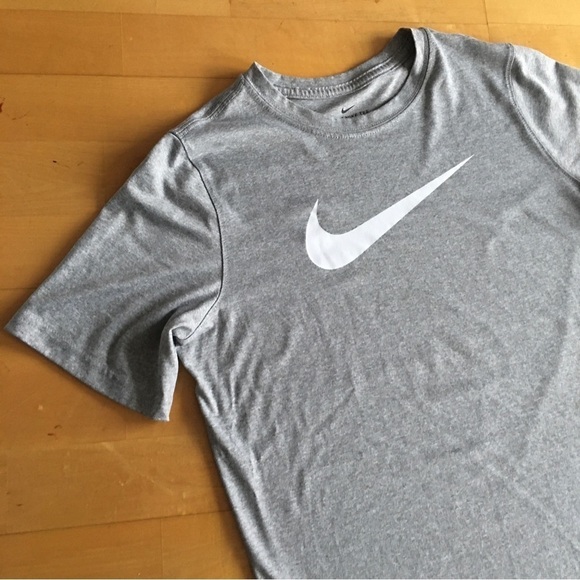 Nike Other - Nike Logo Short Sleeve Tee, Gray, White, Size XL (Youth)